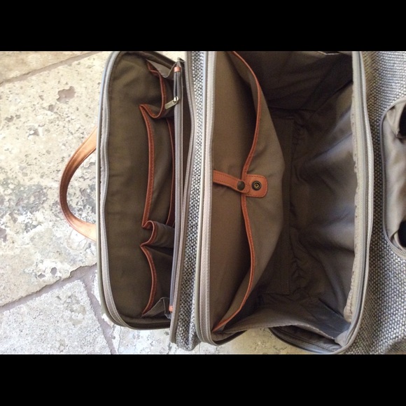 Vintage Hartmann Mobile Office tweed/leather Wheeled Carry On Bag - Picture 11 of 12